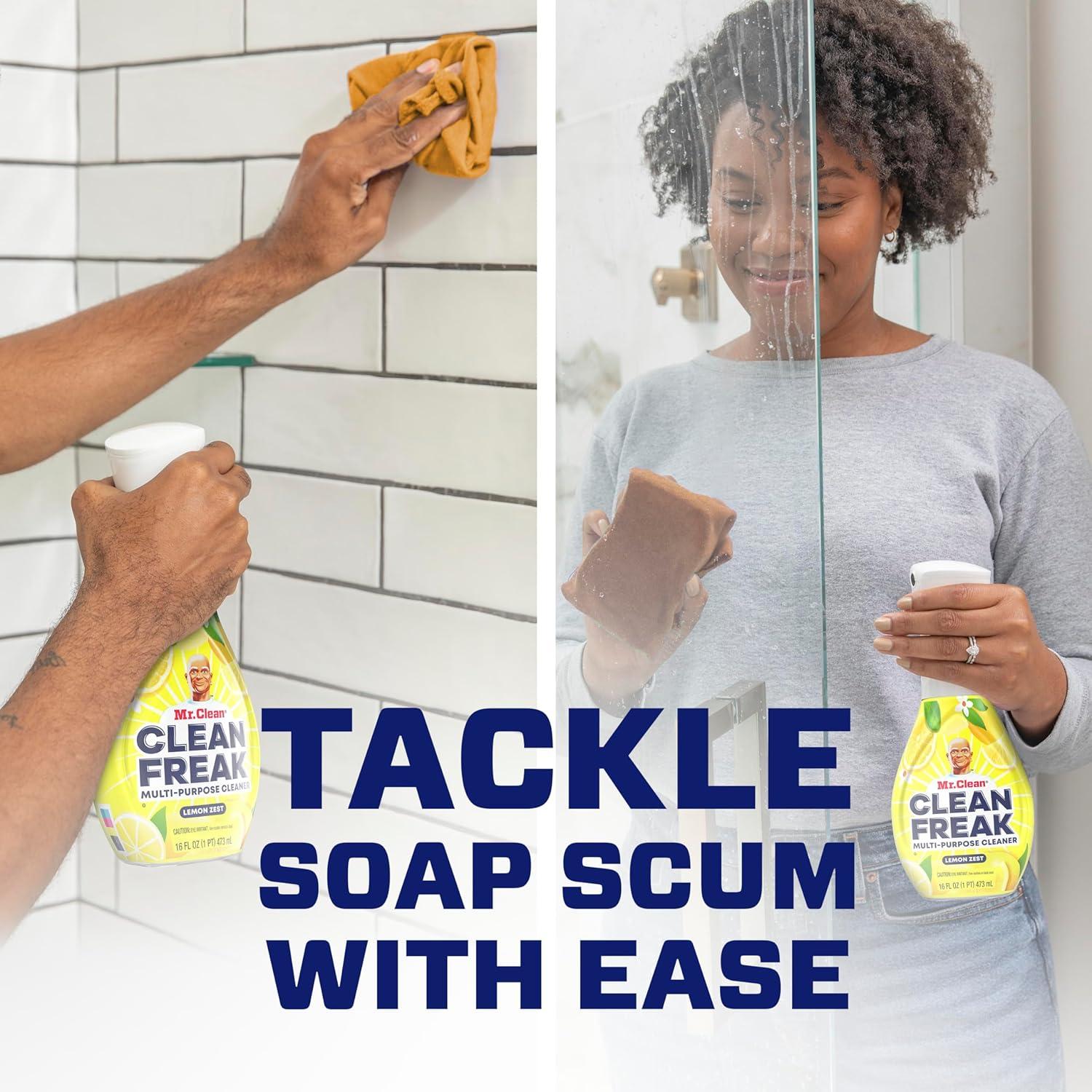 image:imageMr Clean Clean Freak Multi Surface Cleaning Spray Deep Cleaning Mist Starter Kit and Refill Bundle Lemon Zest Scent 64 fl ozLemon