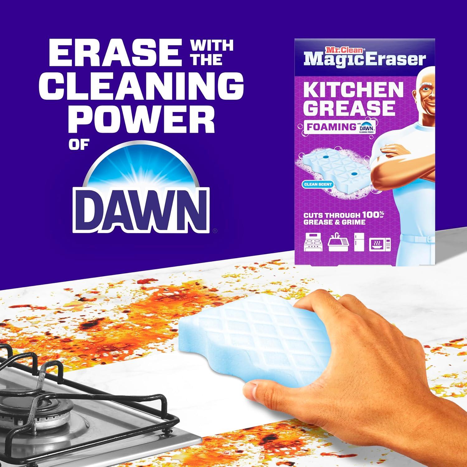 image:imageMr Clean Magic Eraser Foaming Sponge All Purpose Cleaner Dawn Cleaning Power Wall Cleaner Sneaker Cleaner Oven Cleaner Kitchen Bathroom Shower Cleaning Supplies Scrubber Ultra Foamy 5ctUpgraded Version