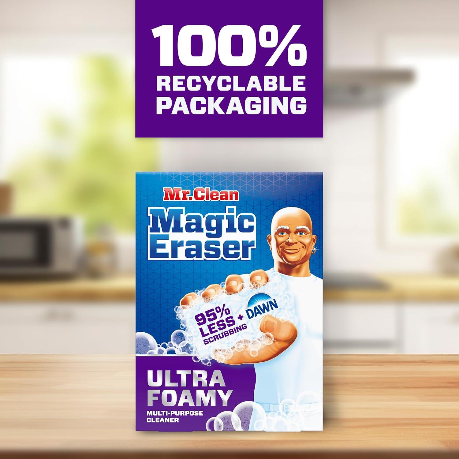 image:imageMr Clean Magic Eraser Foaming Sponge All Purpose Cleaner Dawn Cleaning Power Wall Cleaner Sneaker Cleaner Oven Cleaner Kitchen Bathroom Shower Cleaning Supplies Scrubber Ultra Foamy 5ctOriginal Version