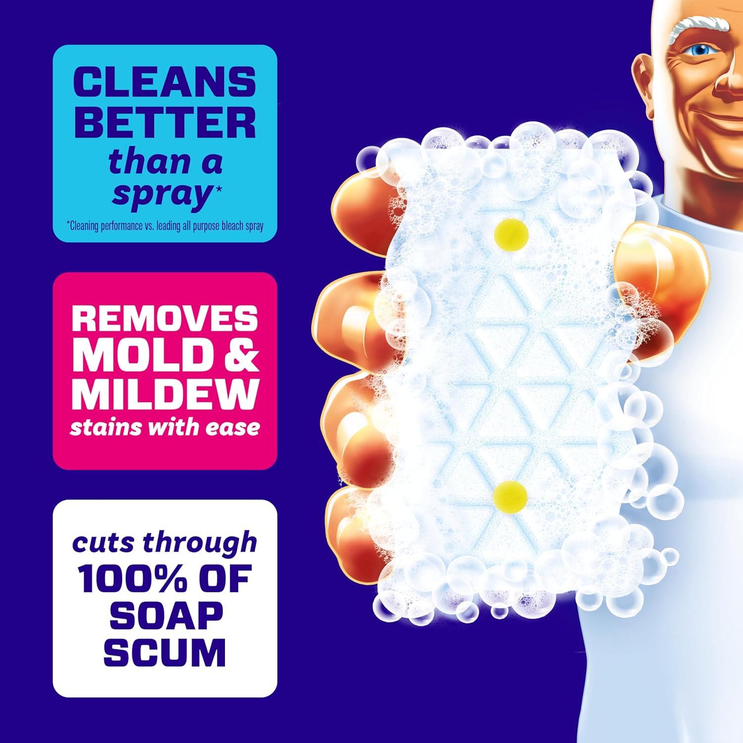 image:imageMr Clean Magic Eraser Sponge Bathroom Cleaner Shower Cleaner Tub Cleaner Soap Scum Remover Bathroom Cleaning Supplies Dawn Cleaning Power with Lemon Scent 2 in 1 Bath 5ctOriginal Version