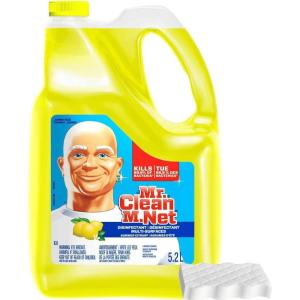 Mr. Clean Multi-Surfaces Summer Citrus Liquid Cleaner, 176 Fl Oz with Magic Eraser