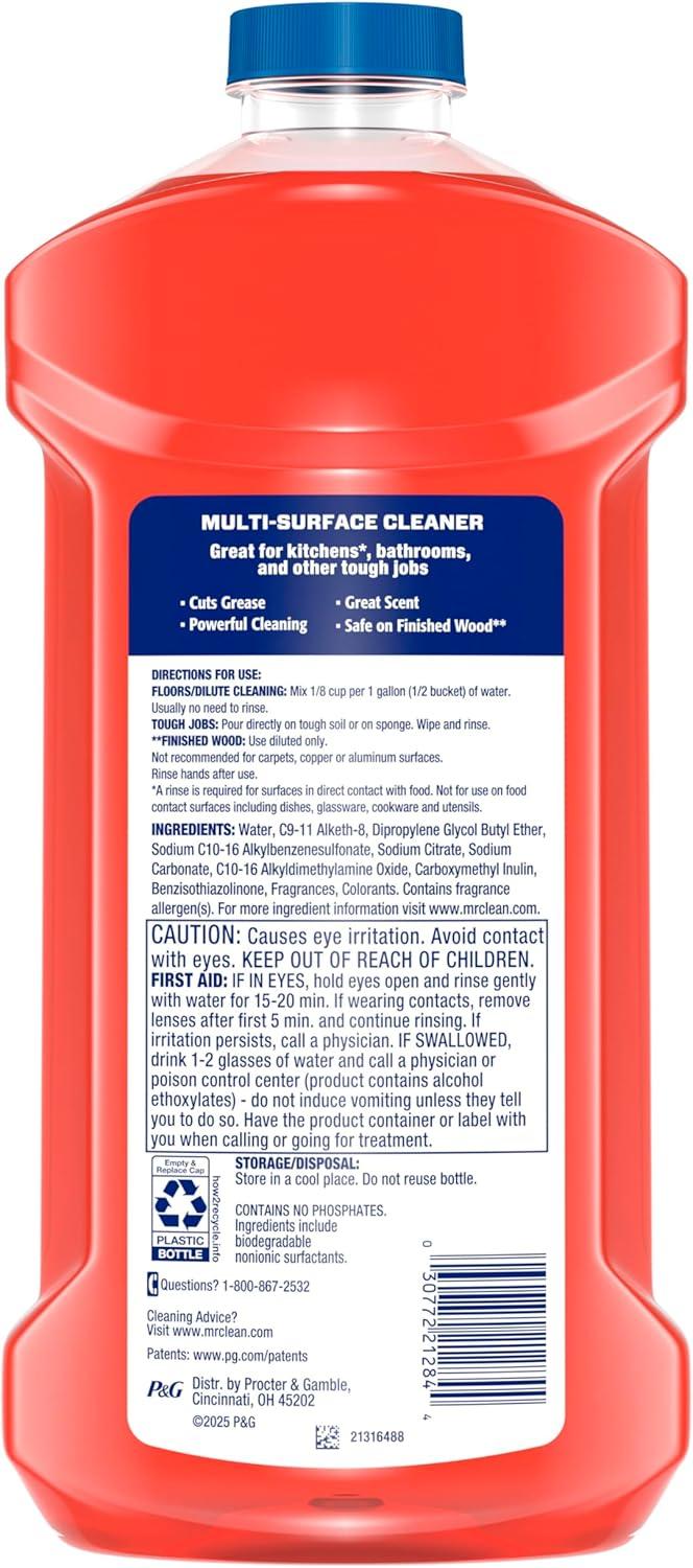 image:imageMr Clean All Purpose Cleaner Cleaning Liquid Frosted Cranberry 41oz
