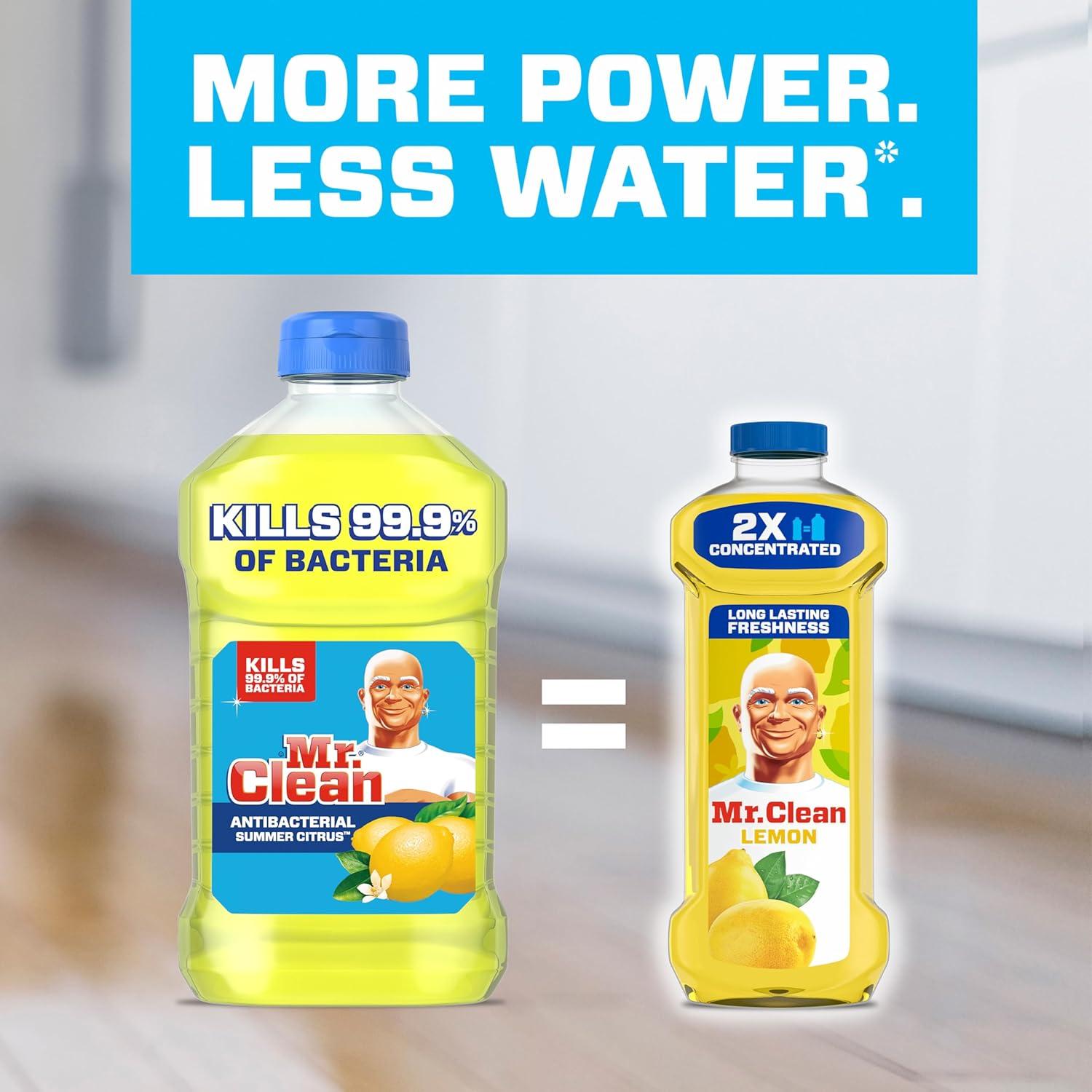 image:imageMr Clean All Purpose Cleaner Floor Cleaner for Mopping Home Bathroom amp Kitchen Cleaning Liquid for Mop amp Bucket Cleaning Supplies MultiSurface Dilutable Lemon 41oz41 Fl Oz Pack of 1