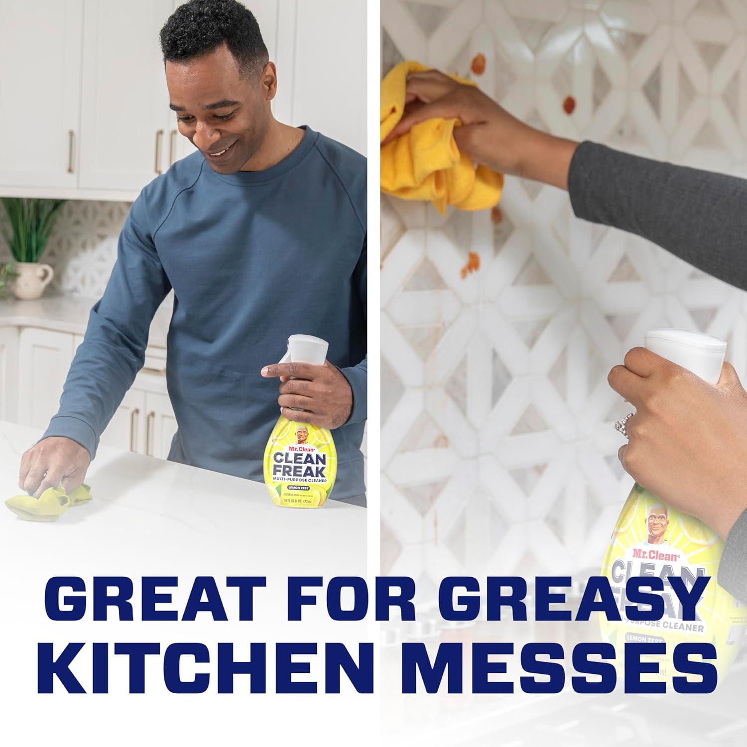 image:imageMr Clean Deep Cleaning Mist MultiSurface Spray Lemon Zest Scent Starter Kit 16 Fl Ounce Pack of 1