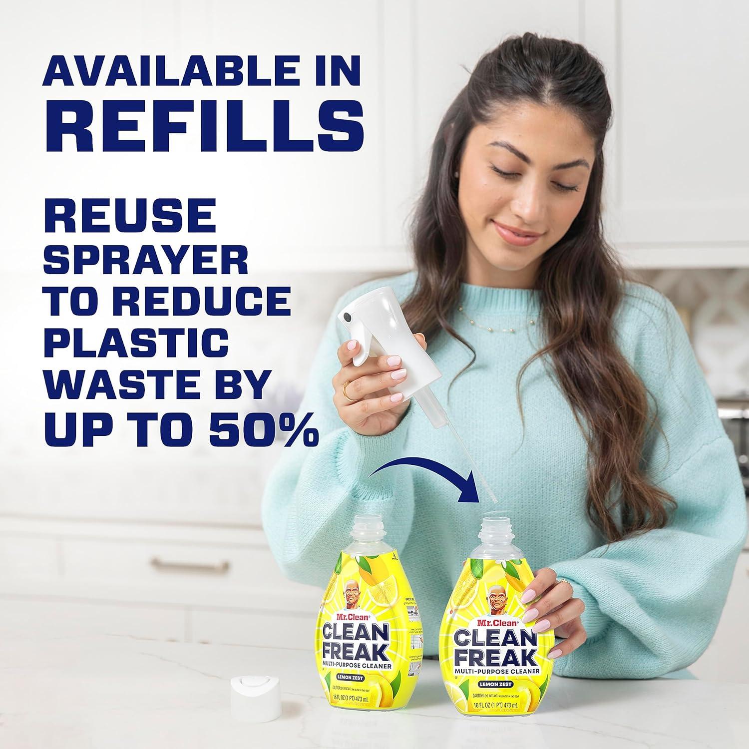image:imageMr Clean Deep Cleaning Mist MultiSurface Spray Lemon Zest Scent Starter Kit 16 Fl Ounce Pack of 1
