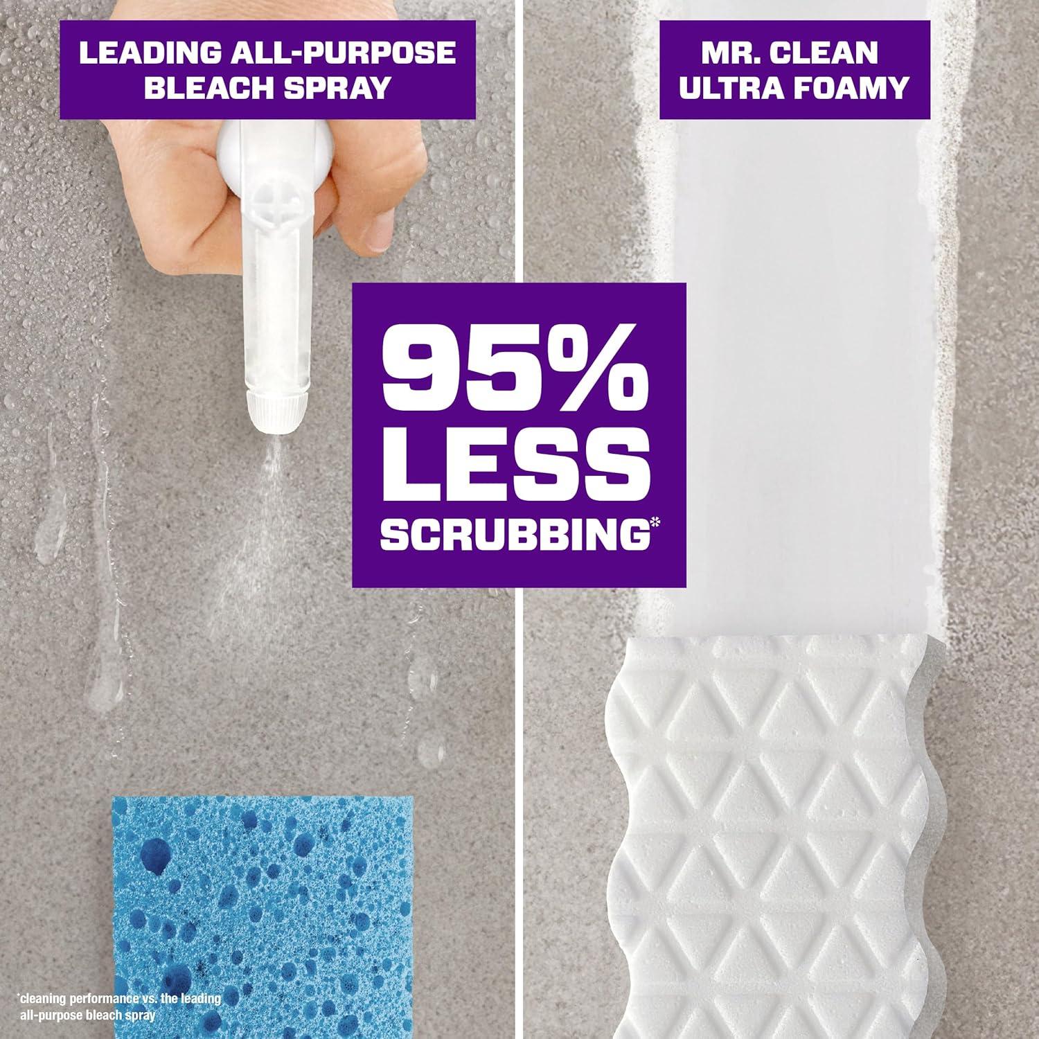 image:imageMr Clean Magic Eraser Ultra Foamy Multi Purpose Cleaner Foaming Magic Eraser Sponge Multi Surface Cleaner 1ct1 Count Pack of 2