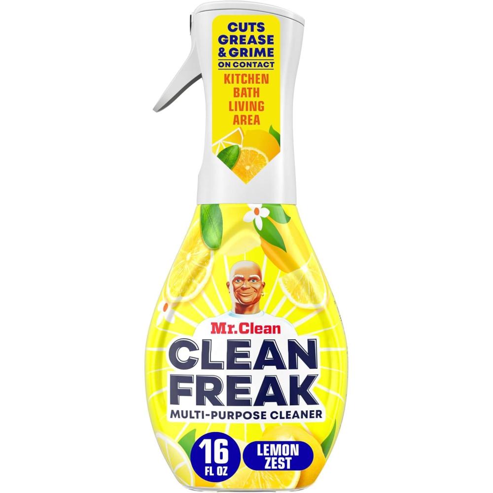 image:imageMr Clean Deep Cleaning Mist MultiSurface Spray Lemon Zest Scent Starter Kit  16 Fl Ounce Pack of 1