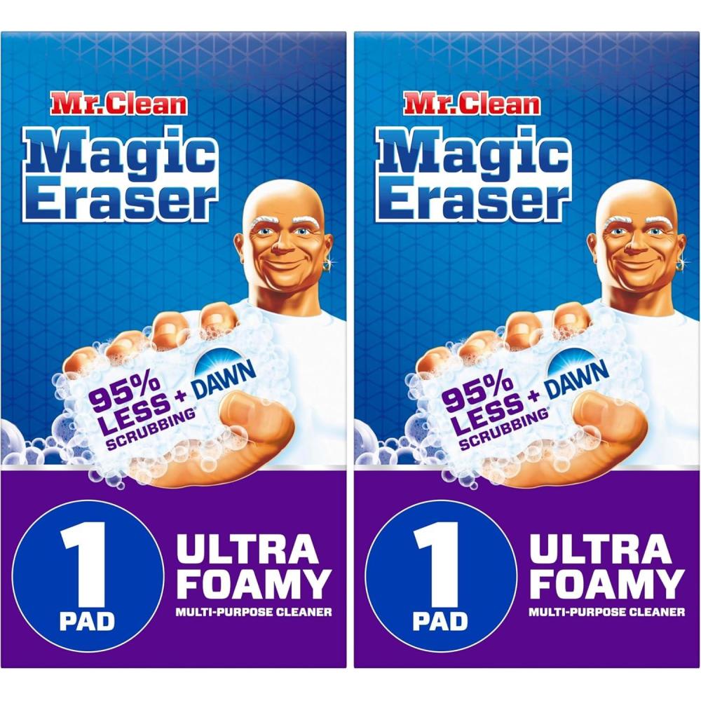 image:imageMr Clean Magic Eraser Ultra Foamy Multi Purpose Cleaner Foaming Magic Eraser Sponge Multi Surface Cleaner 1ct1 Count Pack of 2