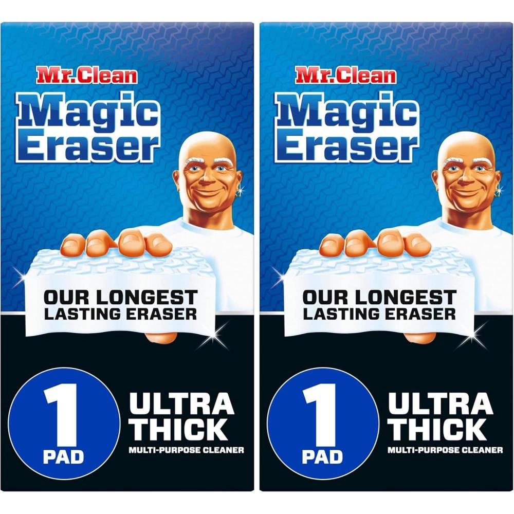 image:imageMr Clean Magic Eraser Ultra Thick Multi Purpose Cleaner Magic Eraser Sponge Multi Surface Cleaner 1ct1 Count Pack of 2
