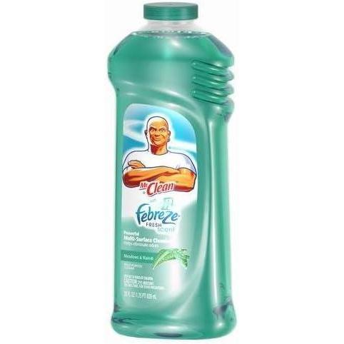 image:imageMr Clean MultiSurfaces Liquid with Febreze Freshness Meadows and Rain 28Ounce