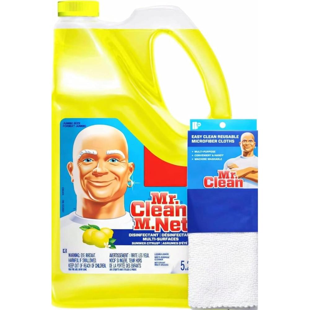 image:imageMr Clean MultiSurfaces Summer Citrus Liquid Cleaner 176 Fl Oz with Easy Clean Cleaning Cloth